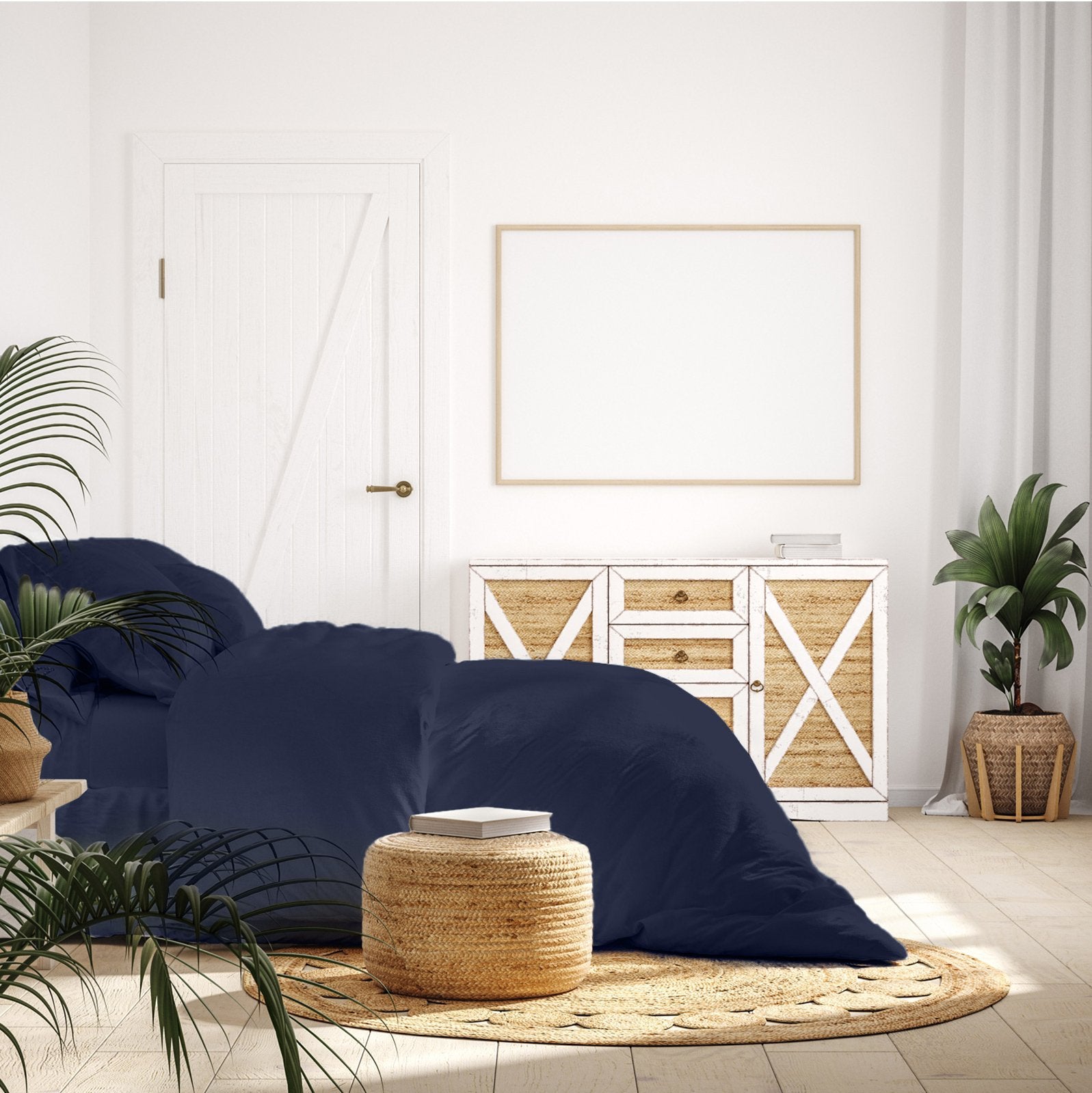 Royal Comfort 1000 Thread Count Bamboo Cotton Sheet and Quilt Cover Complete Set Queen Charcoal - Bedzy Australia