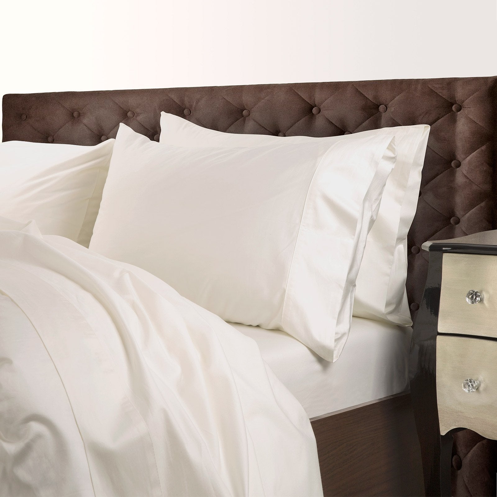 Royal Comfort 1000 Thread Count Cotton Blend Quilt Cover Set Premium Hotel Grade Queen Pebble - Bedzy Australia