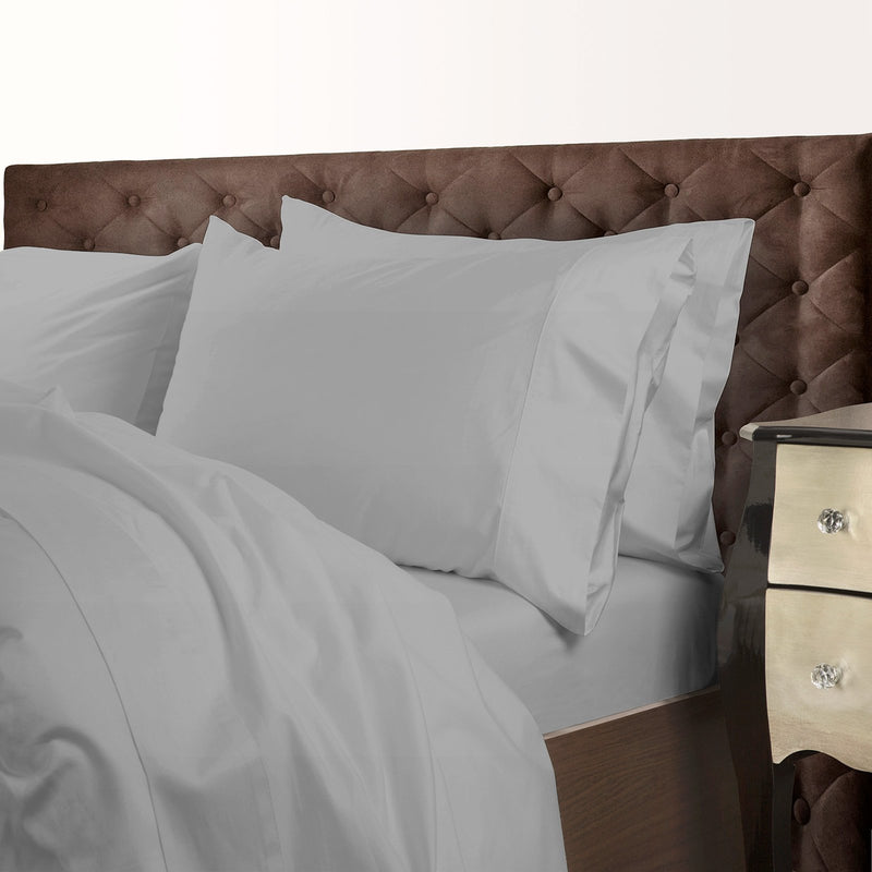 Royal Comfort 1000 Thread Count Cotton Blend Quilt Cover Set Premium Hotel Grade Queen Silver - Bedzy Australia