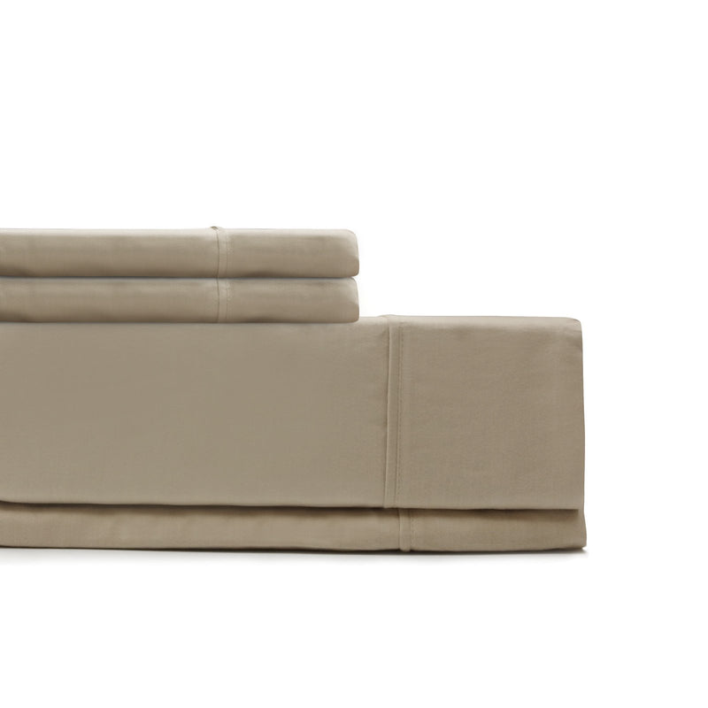 Royal Comfort 1000 Thread Count Sheet Set Cotton Blend Ultra Soft Touch Bedding Queen Pebble - Bedzy Australia