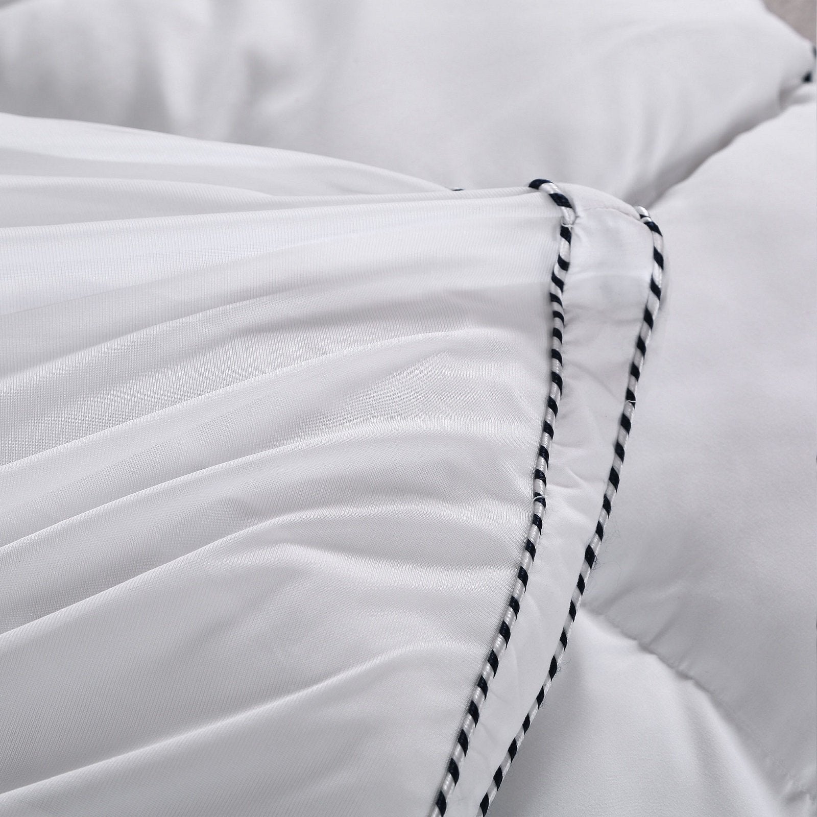 Royal Comfort 1000GSM Luxury Bamboo Fabric Gusset Mattress Pad Topper Cover Queen White - Bedzy Australia