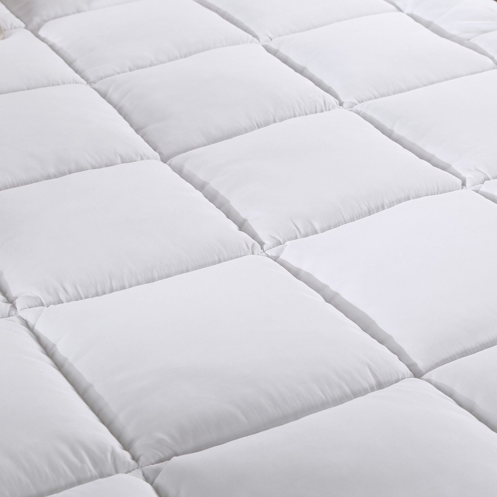 Royal Comfort 1000GSM Memory Mattress Topper Cover Protector Underlay Single White - Bedzy Australia