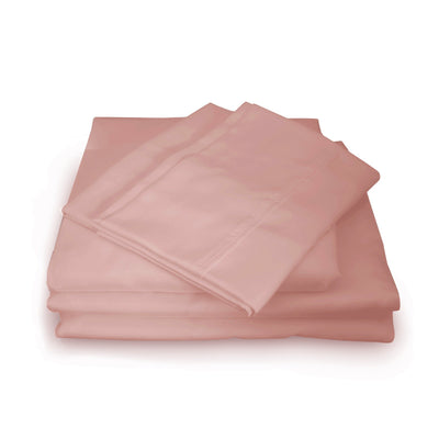 Royal Comfort 1000TC Hotel Grade Bamboo Cotton Sheets Pillowcases Set Ultrasoft King Blush - Bedzy Australia