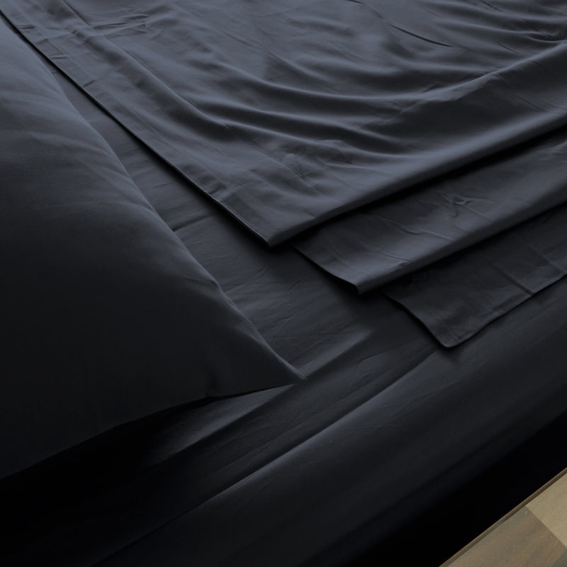 Royal Comfort 1000TC Hotel Grade Bamboo Cotton Sheets Pillowcases Set Ultrasoft King Charcoal - Bedzy Australia