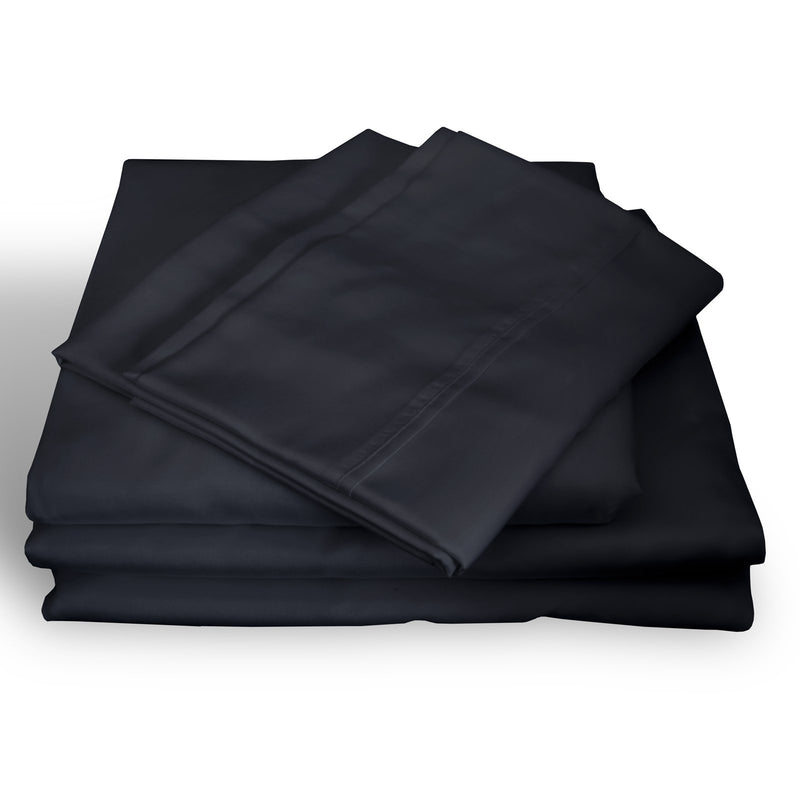Royal Comfort 1000TC Hotel Grade Bamboo Cotton Sheets Pillowcases Set Ultrasoft King Charcoal - Bedzy Australia