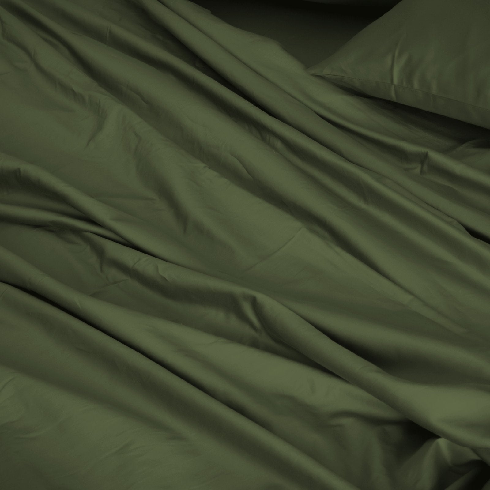 Royal Comfort 1000TC Hotel Grade Bamboo Cotton Sheets Pillowcases Set Ultrasoft King Olive - Bedzy Australia