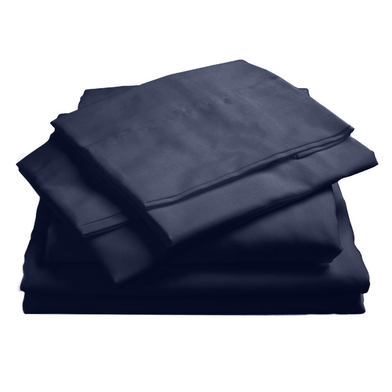 Royal Comfort 1000TC Hotel Grade Bamboo Cotton Sheets Pillowcases Set Ultrasoft Queen Royal Blue - Bedzy Australia - Home & Garden > Bedding