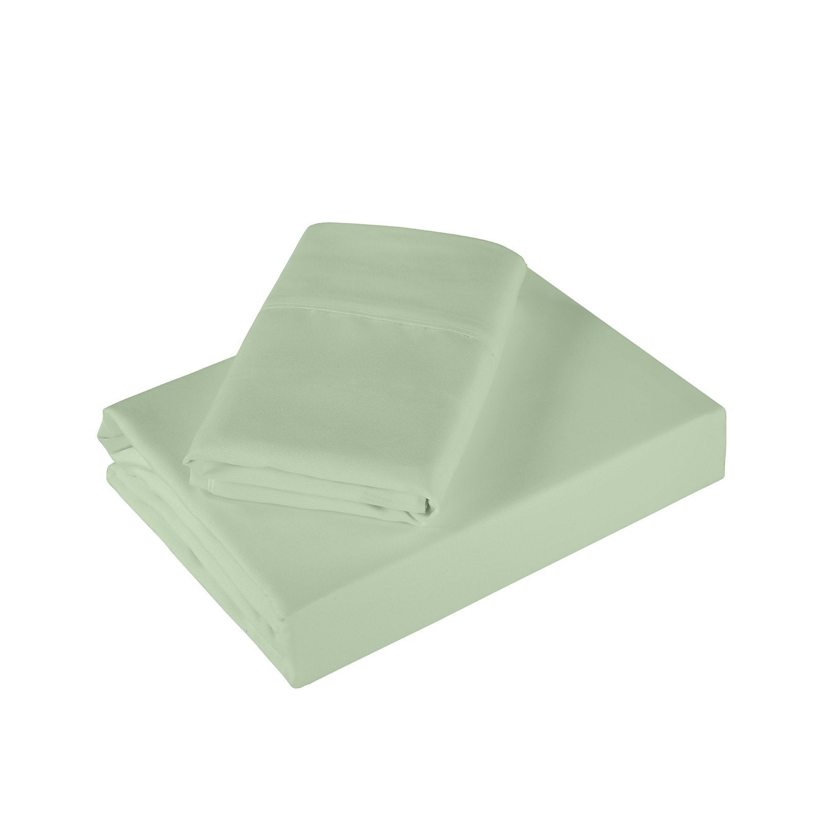 Royal Comfort 1200 Thread Count Sheet Set 4 Piece Ultra Soft Satin Weave Finish Double Sage Green - Bedzy Australia