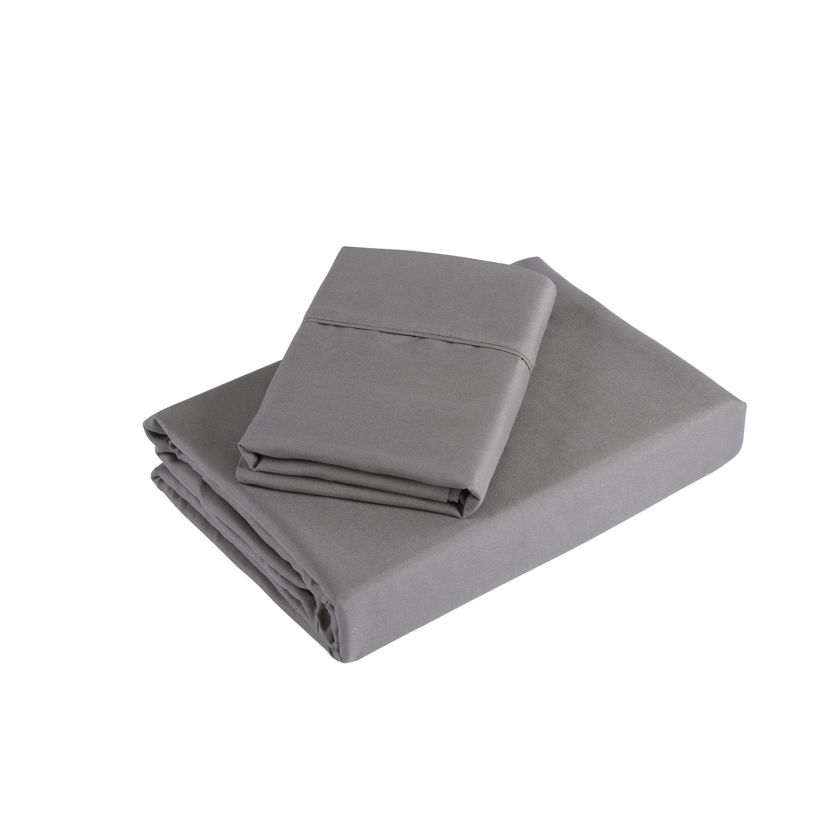 Royal Comfort 1200 Thread Count Sheet Set 4 Piece Ultra Soft Satin Weave Finish King Charcoal - Bedzy Australia