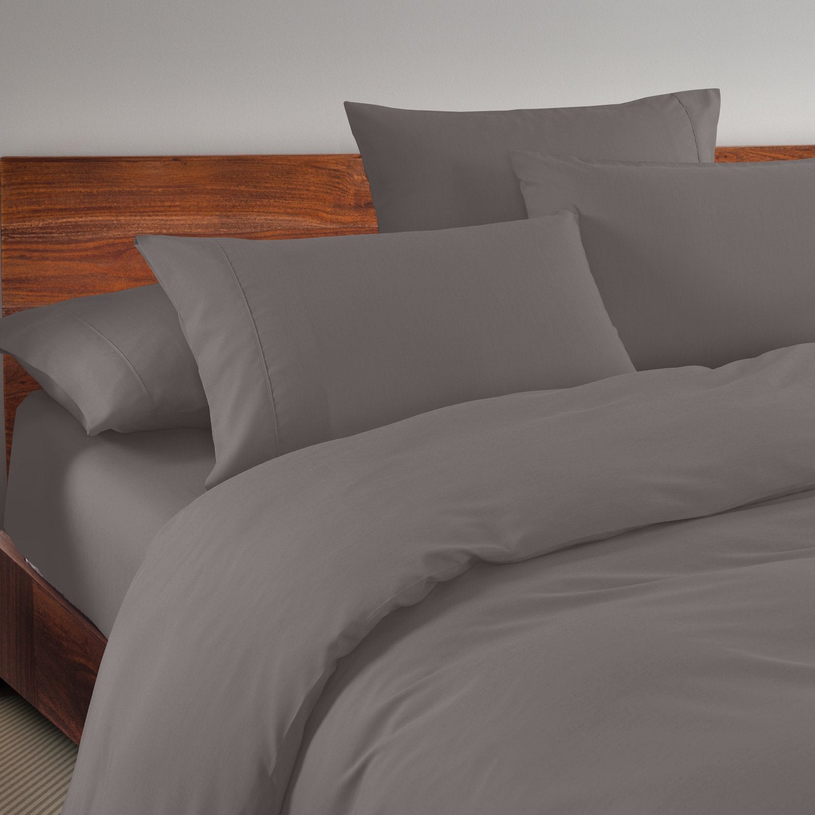 Royal Comfort 1500 Thread Count 6 Piece Cotton Rich Bedroom Collection Set King Dusk Grey - Bedzy Australia