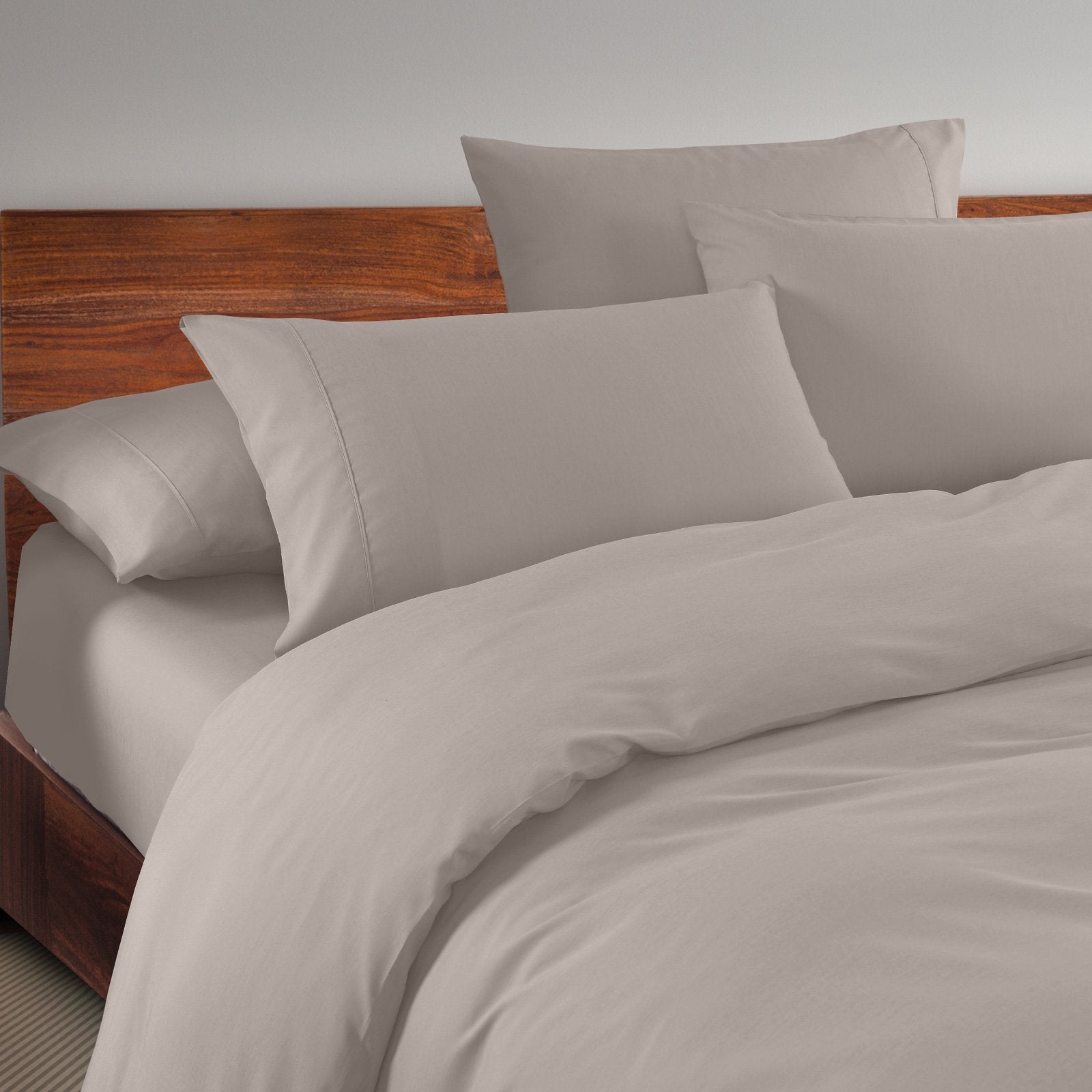 Royal Comfort 1500 Thread Count 6 Piece Cotton Rich Bedroom Collection Set King Stone - Bedzy Australia