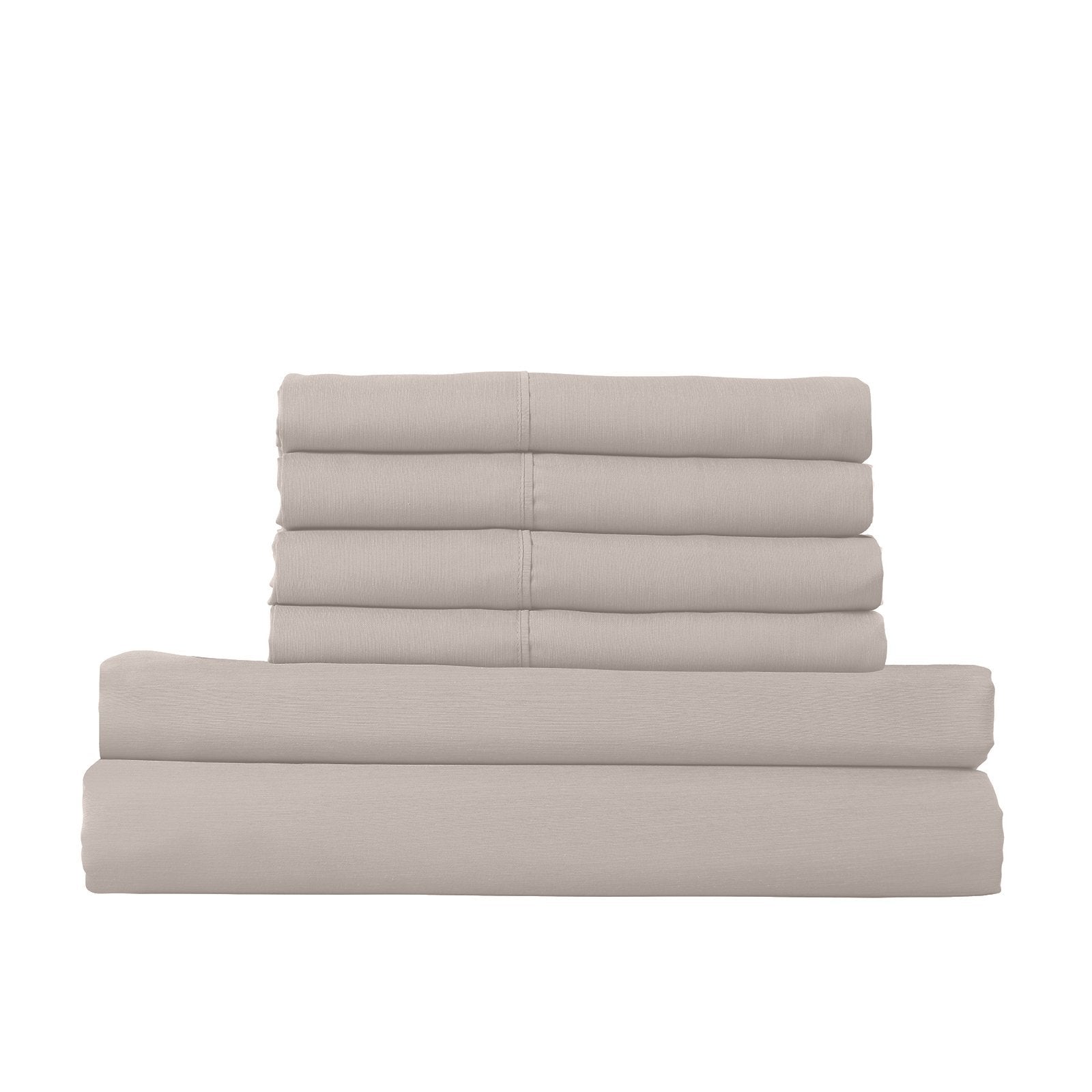 Royal Comfort 1500 Thread Count 6 Piece Cotton Rich Bedroom Collection Set King Stone - Bedzy Australia