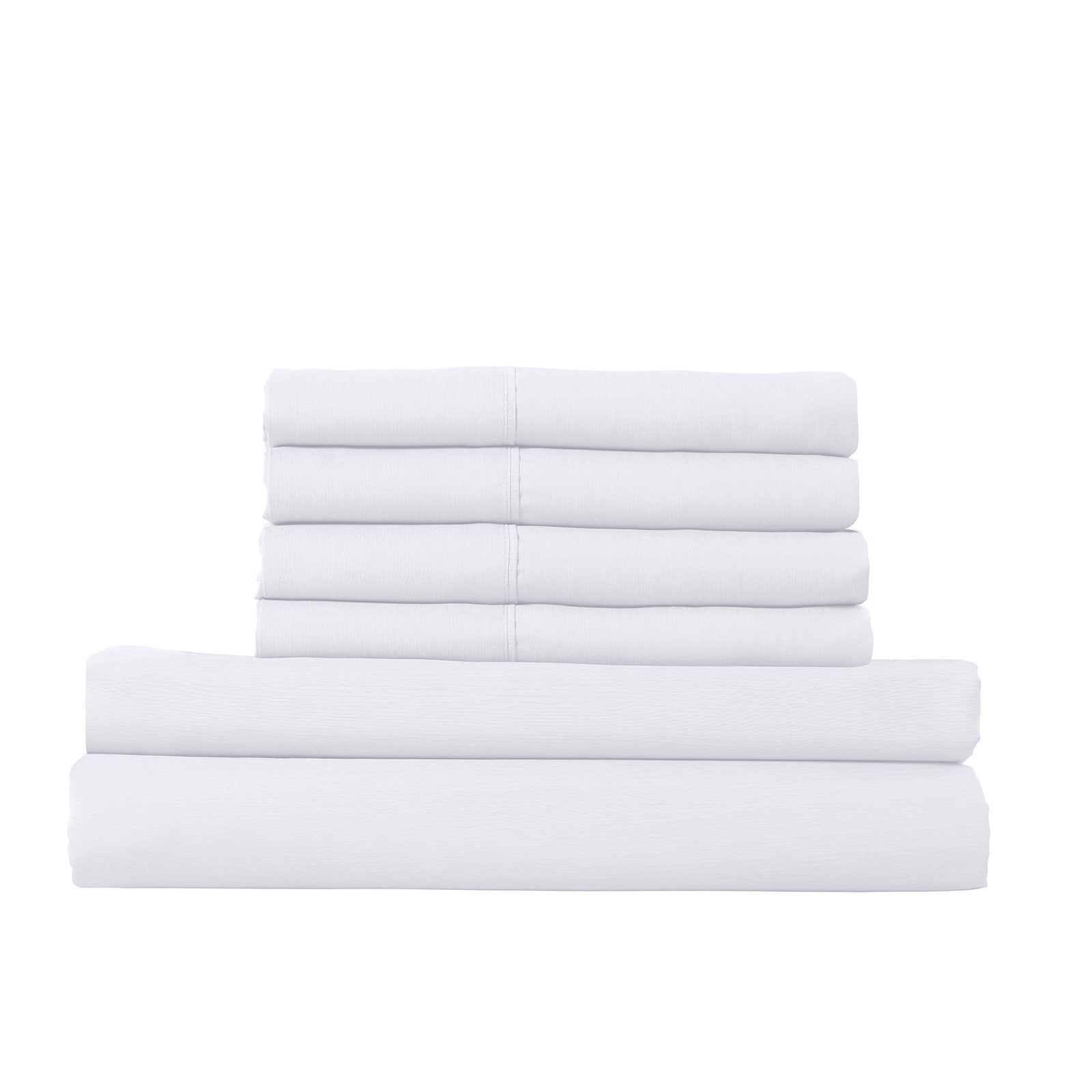 Royal Comfort 1500 Thread Count 6 Piece Cotton Rich Bedroom Collection Set King White - Bedzy Australia