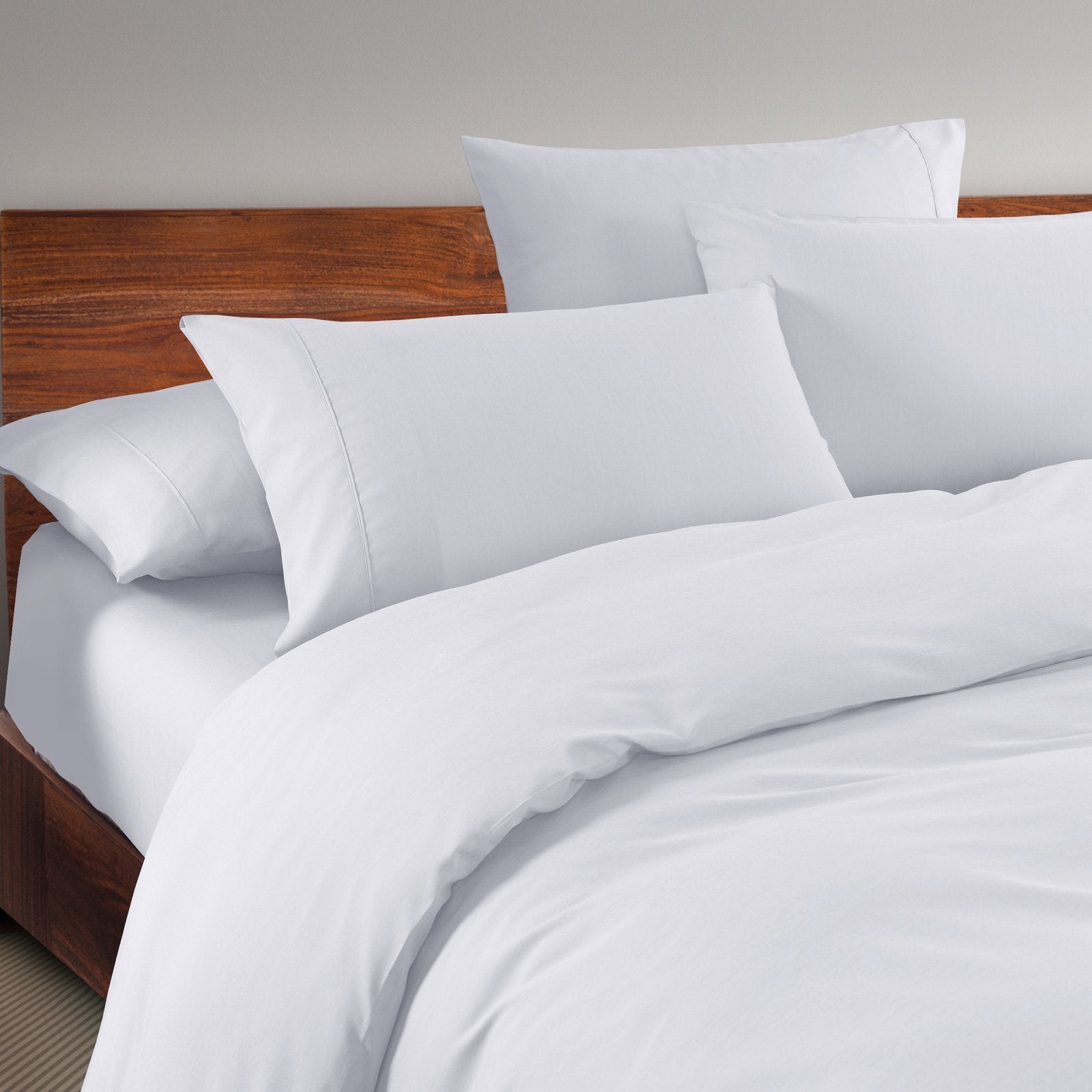 Royal Comfort 1500 Thread Count 6 Piece Cotton Rich Bedroom Collection Set King White - Bedzy Australia