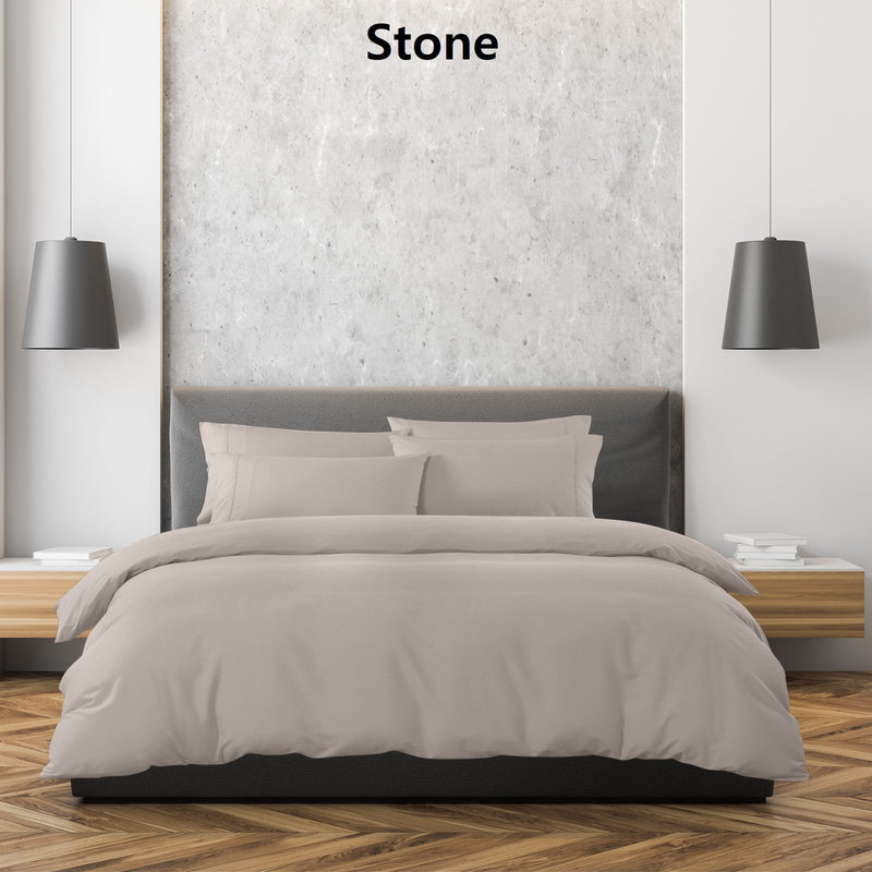 Royal Comfort 1500 Thread Count 6 Piece Cotton Rich Bedroom Collection Set Queen Stone - Bedzy Australia - Home & Garden > Bedding