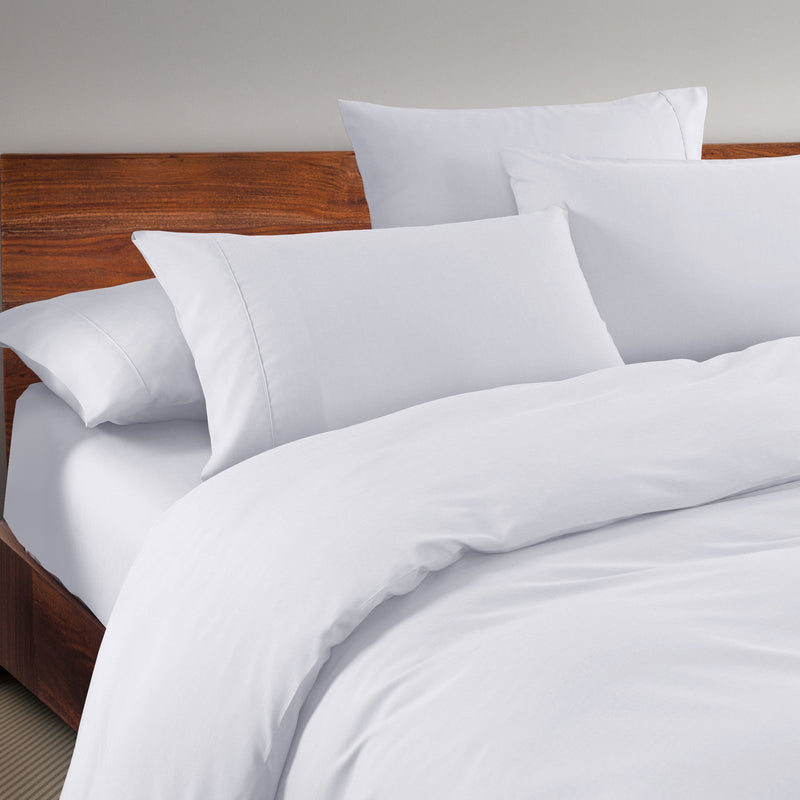 Royal Comfort 1500 Thread Count 6 Piece Cotton Rich Bedroom Collection Set Queen White - Bedzy Australia - Home & Garden > Bedding