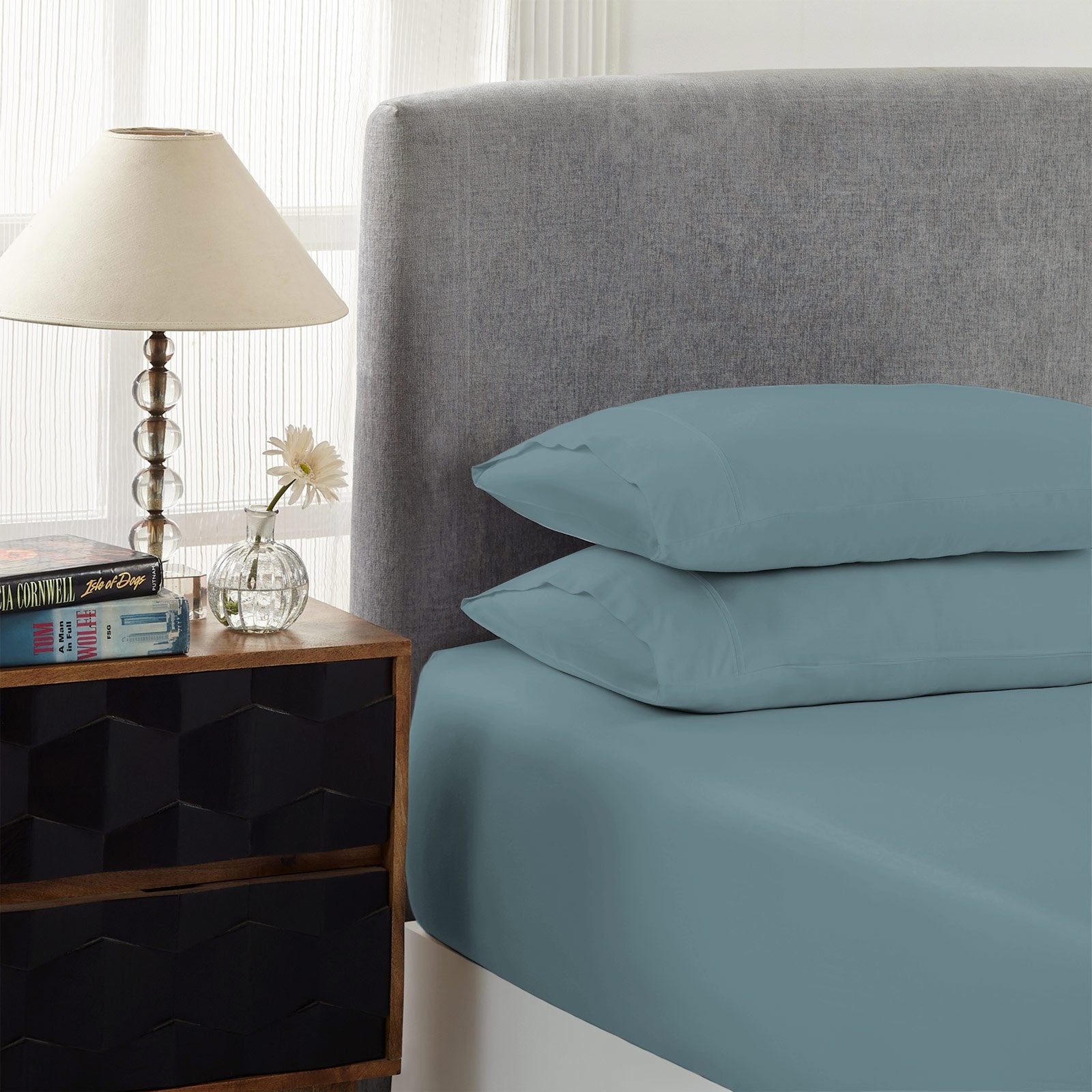 Royal Comfort 1500 Thread Count Combo Sheet Set Cotton Rich Premium Hotel Grade Queen Mist - Bedzy Australia