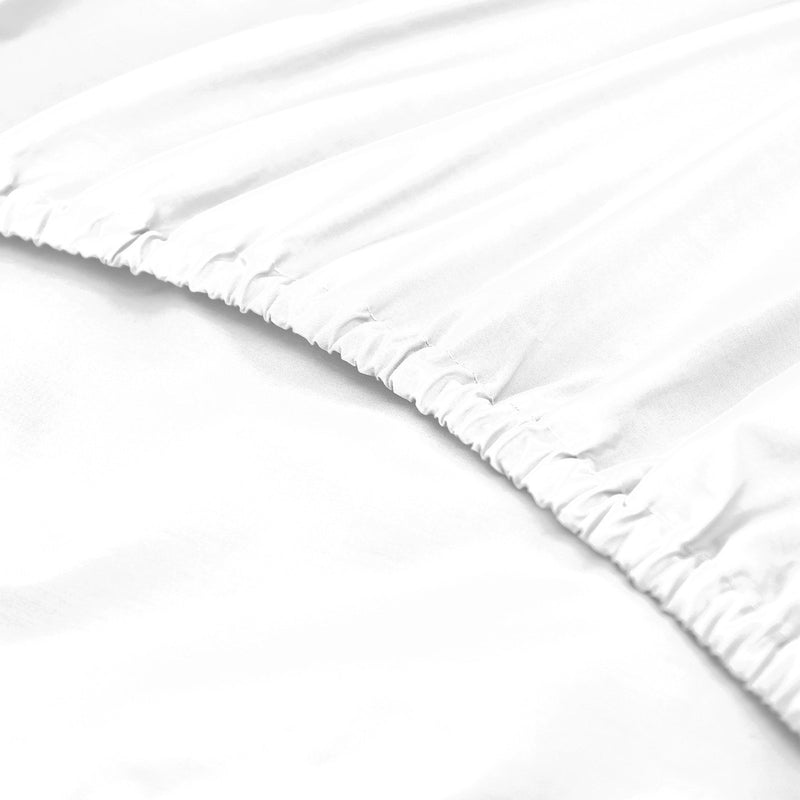Royal Comfort 1500 Thread Count Cotton Rich Sheet Set 3 Piece Ultra Soft Bedding King White - Bedzy Australia - Home & Garden > Bedding