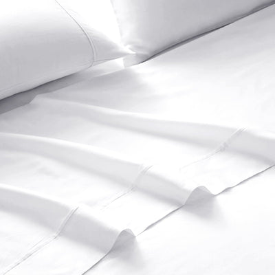Royal Comfort 1500 Thread Count Cotton Rich Sheet Set 4 Piece Ultra Soft Bedding Queen White - Bedzy Australia