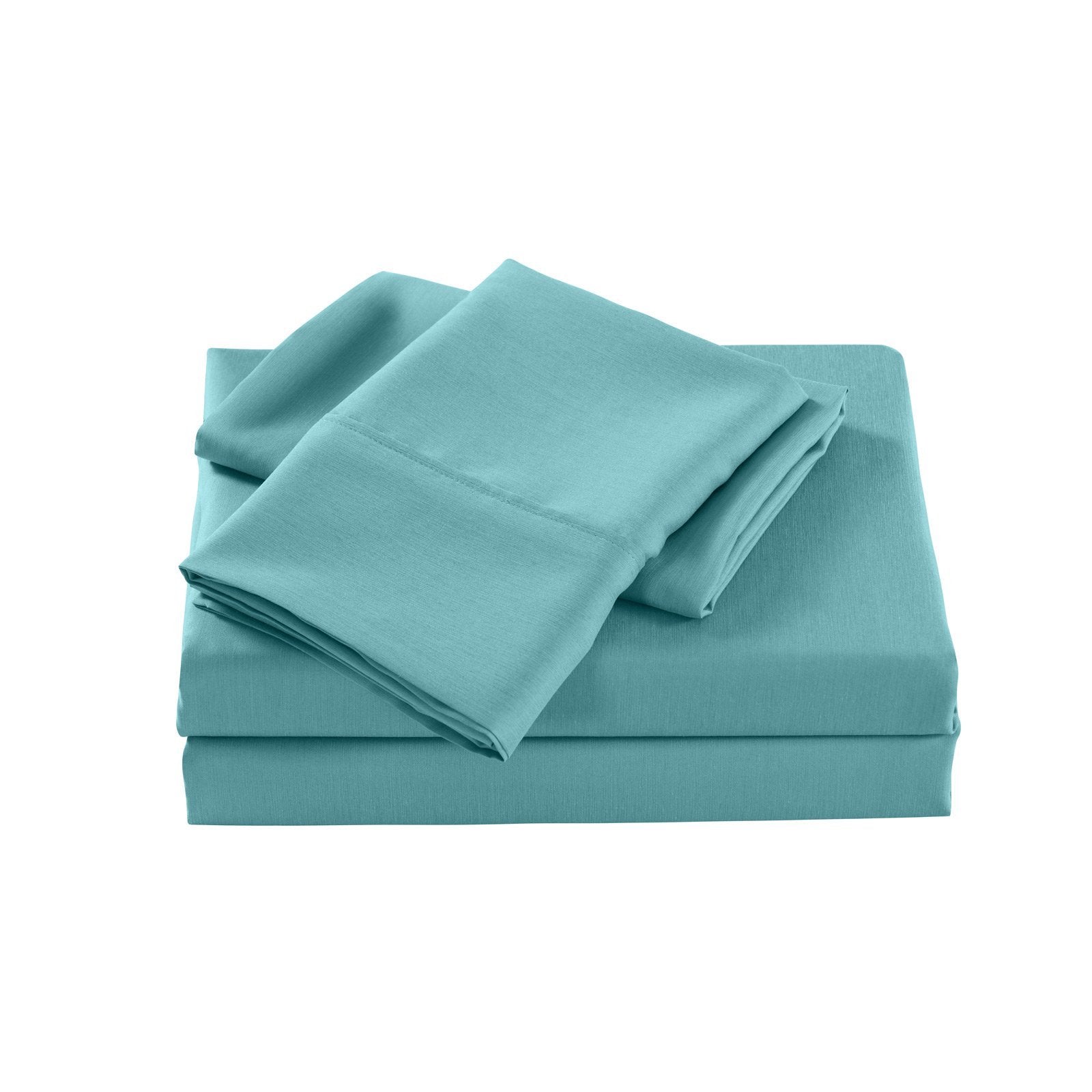 Royal Comfort 2000 Thread Count Bamboo Cooling Sheet Set Ultra Soft Bedding Double Aqua - Bedzy Australia