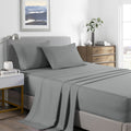 2000 Thread Count Bamboo Cooling Sheet Set Ultra Soft Bedding Double Mid Grey