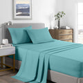 2000 Thread Count Bamboo Cooling Sheet Set Ultra Soft Bedding King Aqua