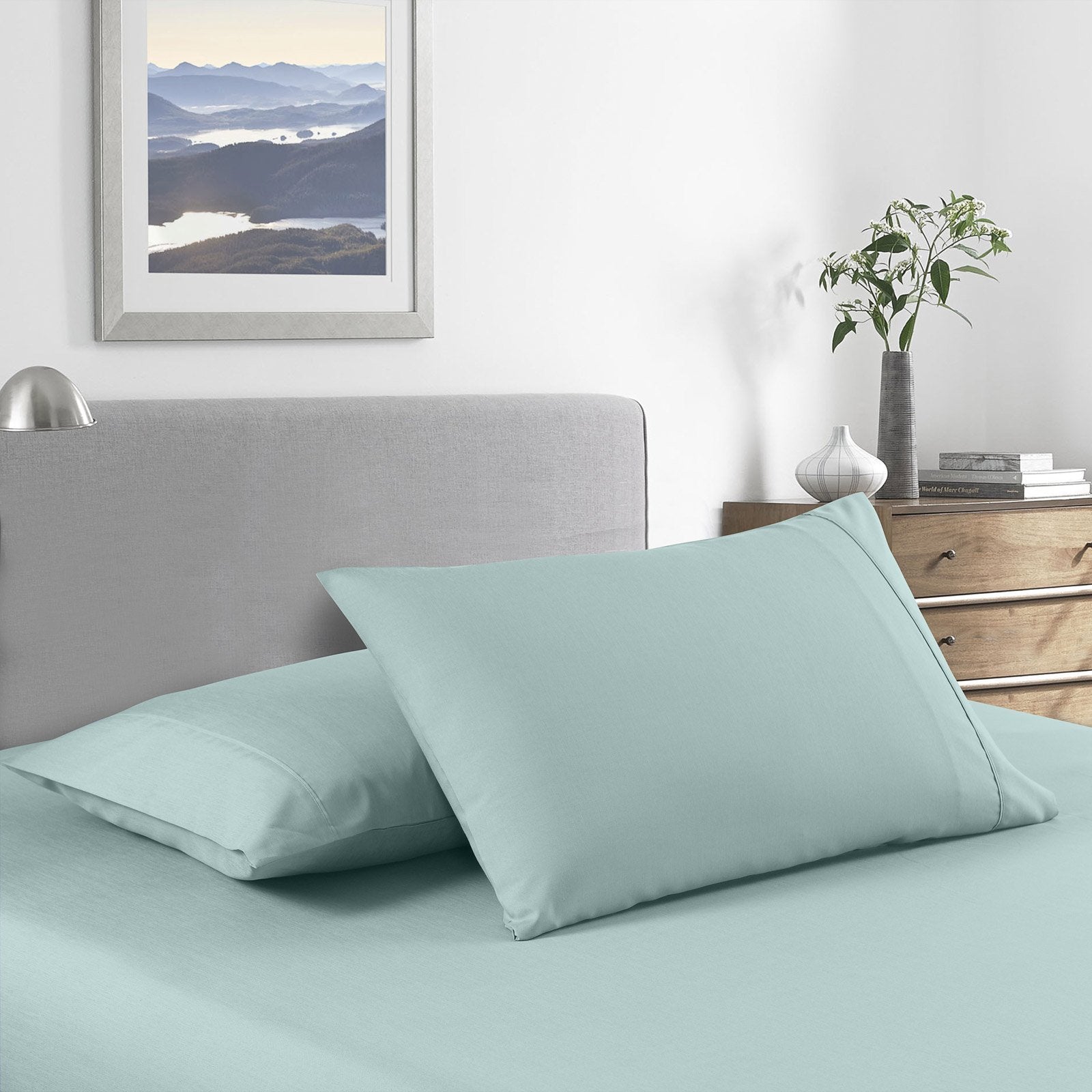Royal Comfort 2000 Thread Count Bamboo Cooling Sheet Set Ultra Soft Bedding King Single Frost - Bedzy Australia