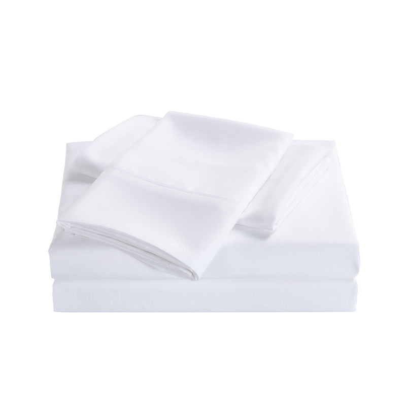 Royal Comfort 2000 Thread Count Bamboo Cooling Sheet Set Ultra Soft Bedding Single White - Bedzy Australia