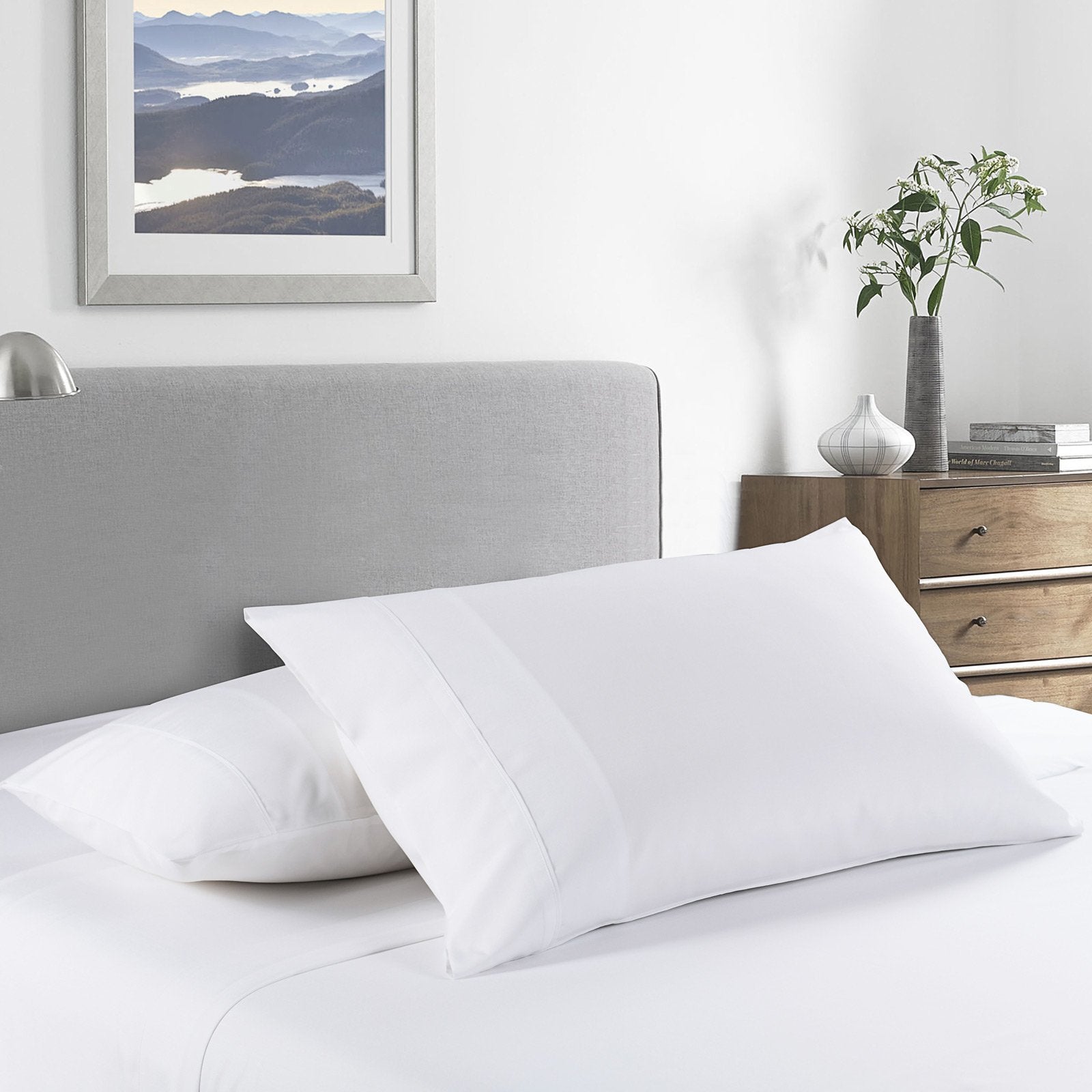 Royal Comfort 2000 Thread Count Bamboo Cooling Sheet Set Ultra Soft Bedding Single White - Bedzy Australia