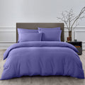 2000TC Quilt Cover Set Bamboo Cooling Hypoallergenic Breathable Queen Royal Blue