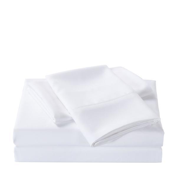Royal Comfort 350GSM Bamboo Quilt, 2000TC Sheet Set And 2 Pack Duck Pillows Set Single White - Bedzy Australia - Home & Garden > Bedding