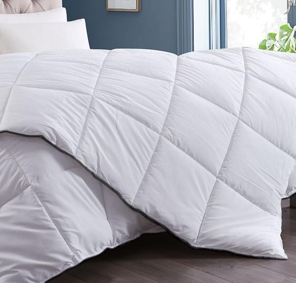 Royal Comfort 350GSM Luxury Soft Bamboo All-Seasons Quilt Duvet Doona All Sizes Super King White - Bedzy Australia