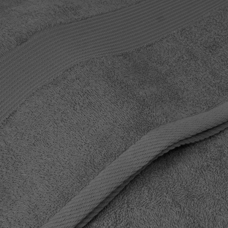 Royal Comfort 4 Piece Cotton Bamboo Towel Set 450GSM Luxurious Absorbent Plush Charcoal - Bedzy Australia