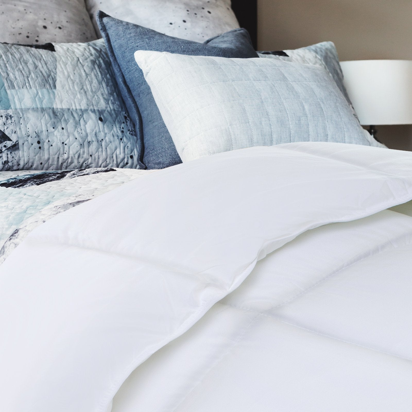 Royal Comfort 800GSM Silk Blend Quilt Duvet Ultra Warm Winter Weight Doona Single White - Bedzy Australia