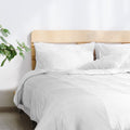 Bamboo Blend Quilt 250GSM Luxury Doona Duvet 100% Cotton Cover Single White