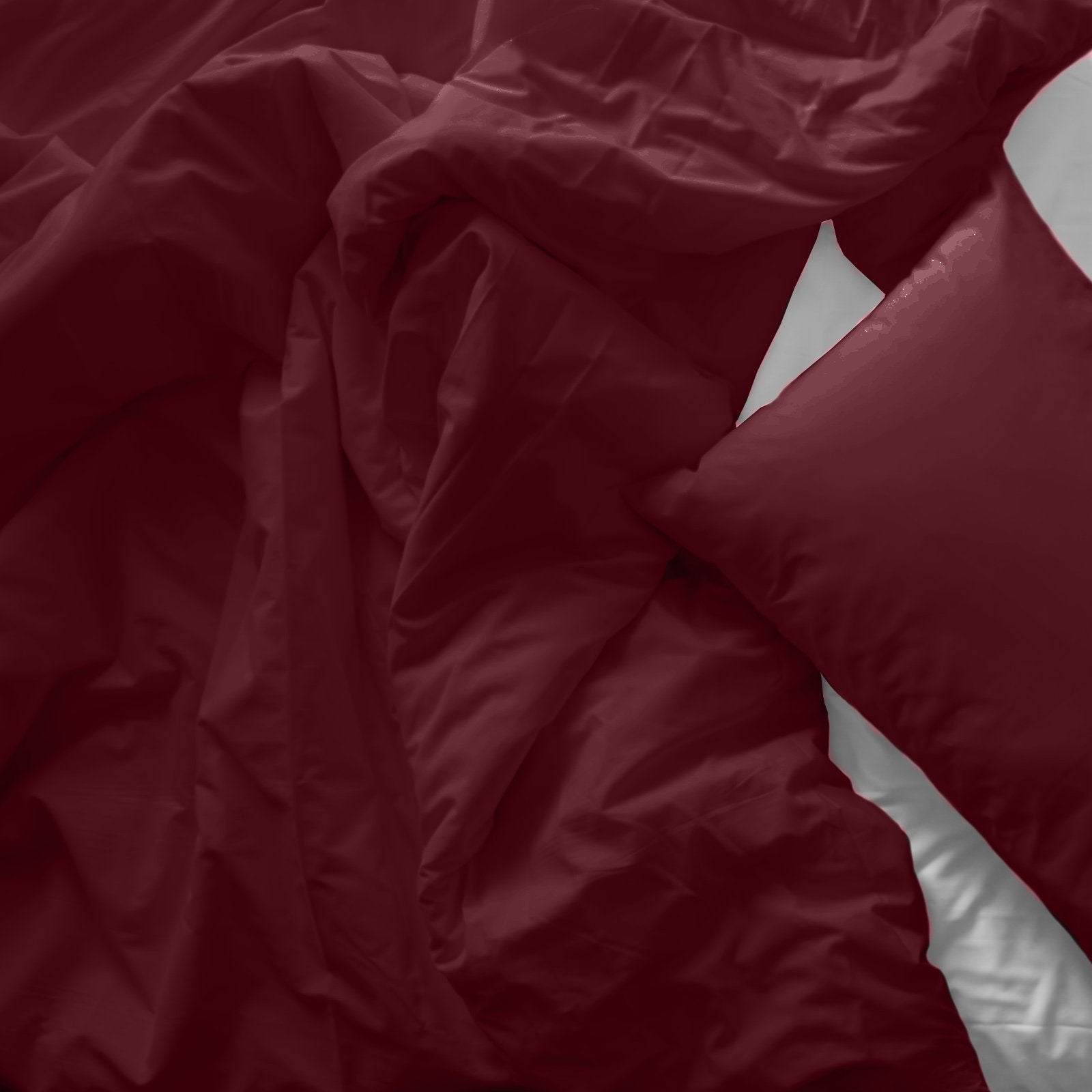 Royal Comfort Bamboo Blended Quilt Cover Set 1000TC Ultra Soft Luxury Bedding King Malaga Wine - Bedzy Australia