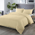 Bamboo Blended Quilt Cover Set 1000TC Ultra Soft Luxury Bedding Queen Ivory
