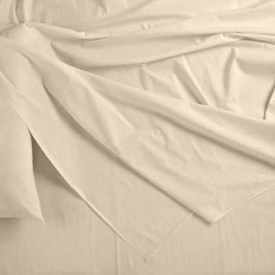 Royal Comfort Bamboo Blended Sheet & Pillowcases Set 1000TC Ultra Soft Bedding Double Ivory - Bedzy Australia