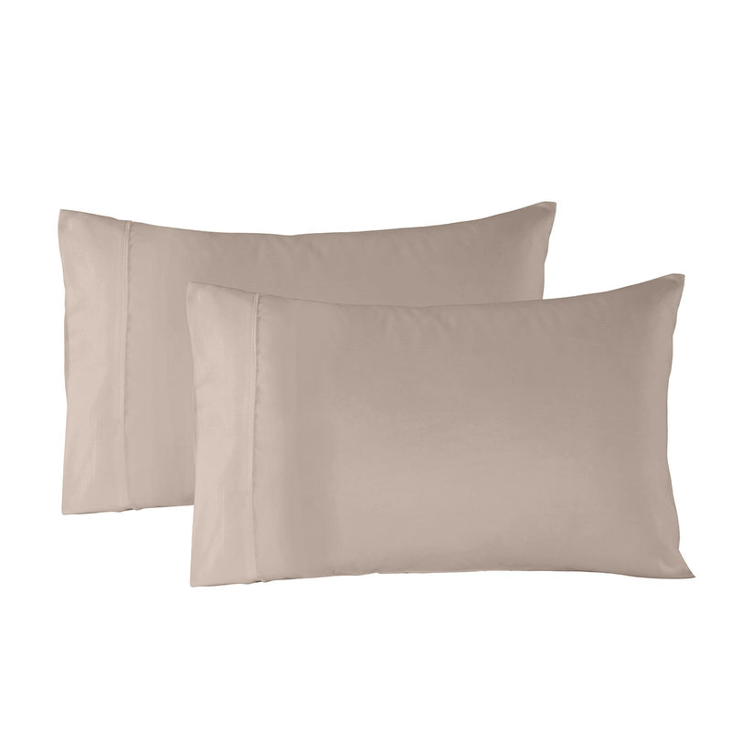 Royal Comfort Bamboo Blended Sheet & Pillowcases Set 1000TC Ultra Soft Bedding Double Warm Grey - Bedzy Australia
