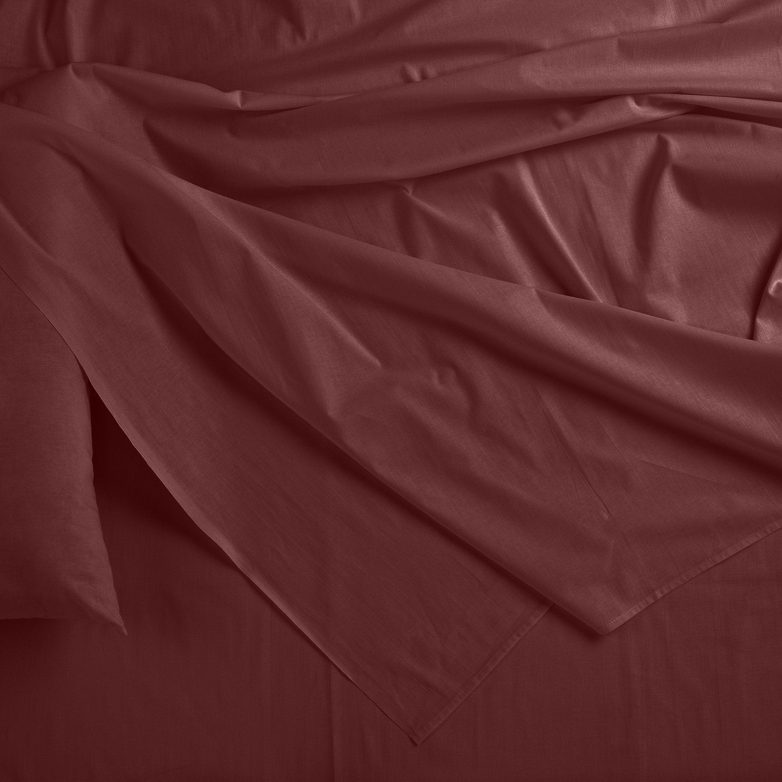 Royal Comfort Bamboo Blended Sheet & Pillowcases Set 1000TC Ultra Soft Bedding Queen Malaga Wine - Bedzy Australia