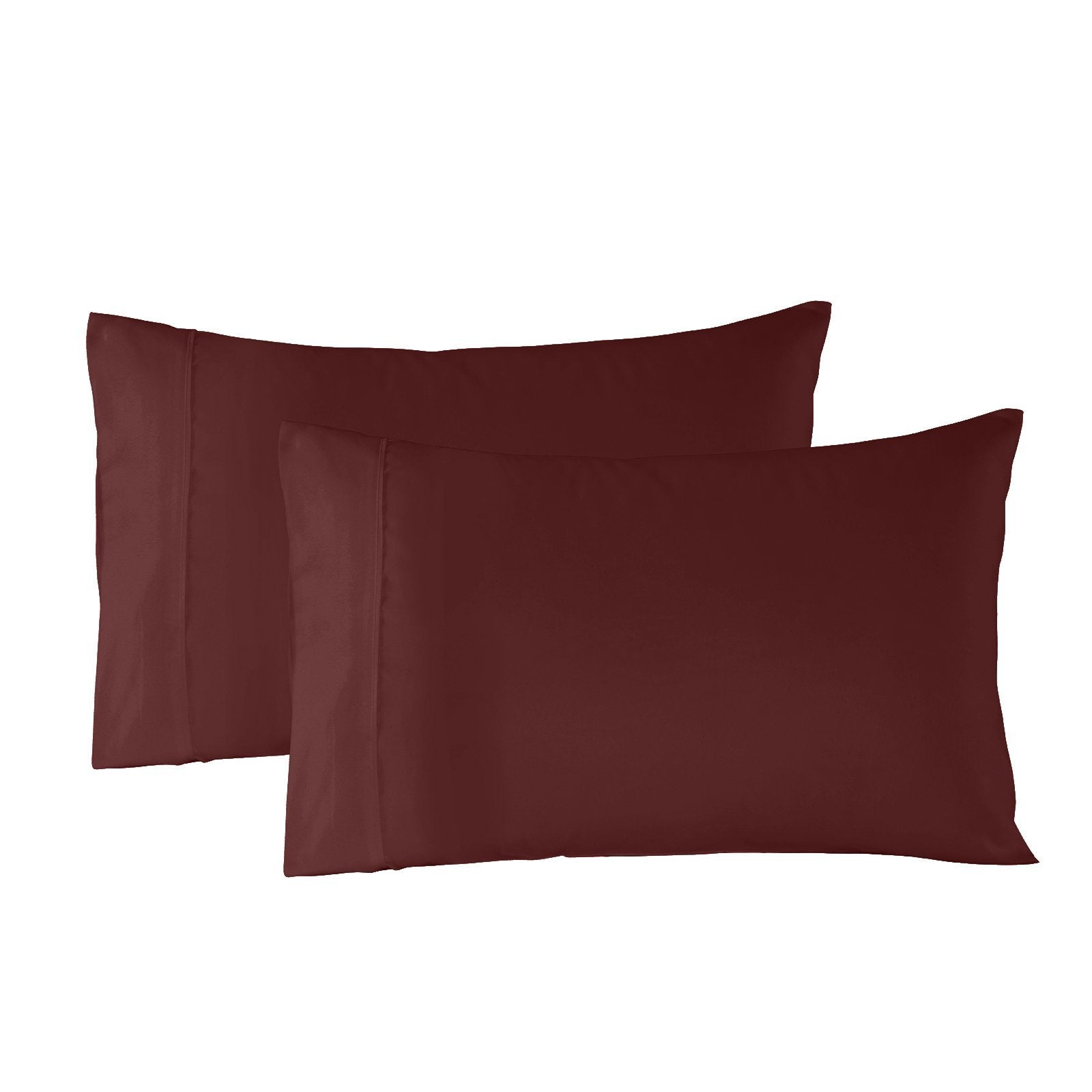 Royal Comfort Bamboo Blended Sheet & Pillowcases Set 1000TC Ultra Soft Bedding Queen Malaga Wine - Bedzy Australia