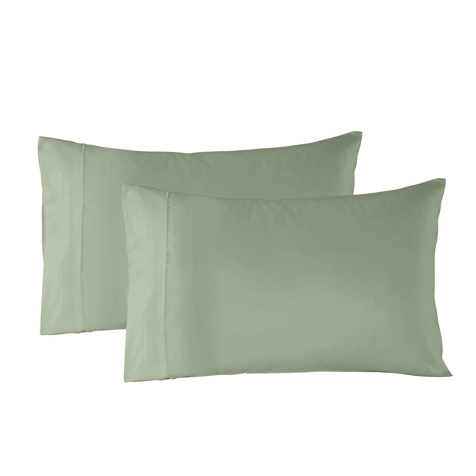 Royal Comfort Bamboo Blended Sheet & Pillowcases Set 1000TC Ultra Soft Bedding Queen Sage Green - Bedzy Australia