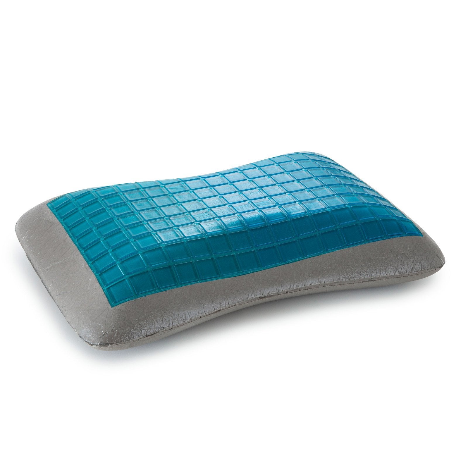Royal Comfort Cool Gel Charcoal Infused High Density Memory Foam Pillow 40 x 60 cm Charcoal, Blue - Bedzy Australia