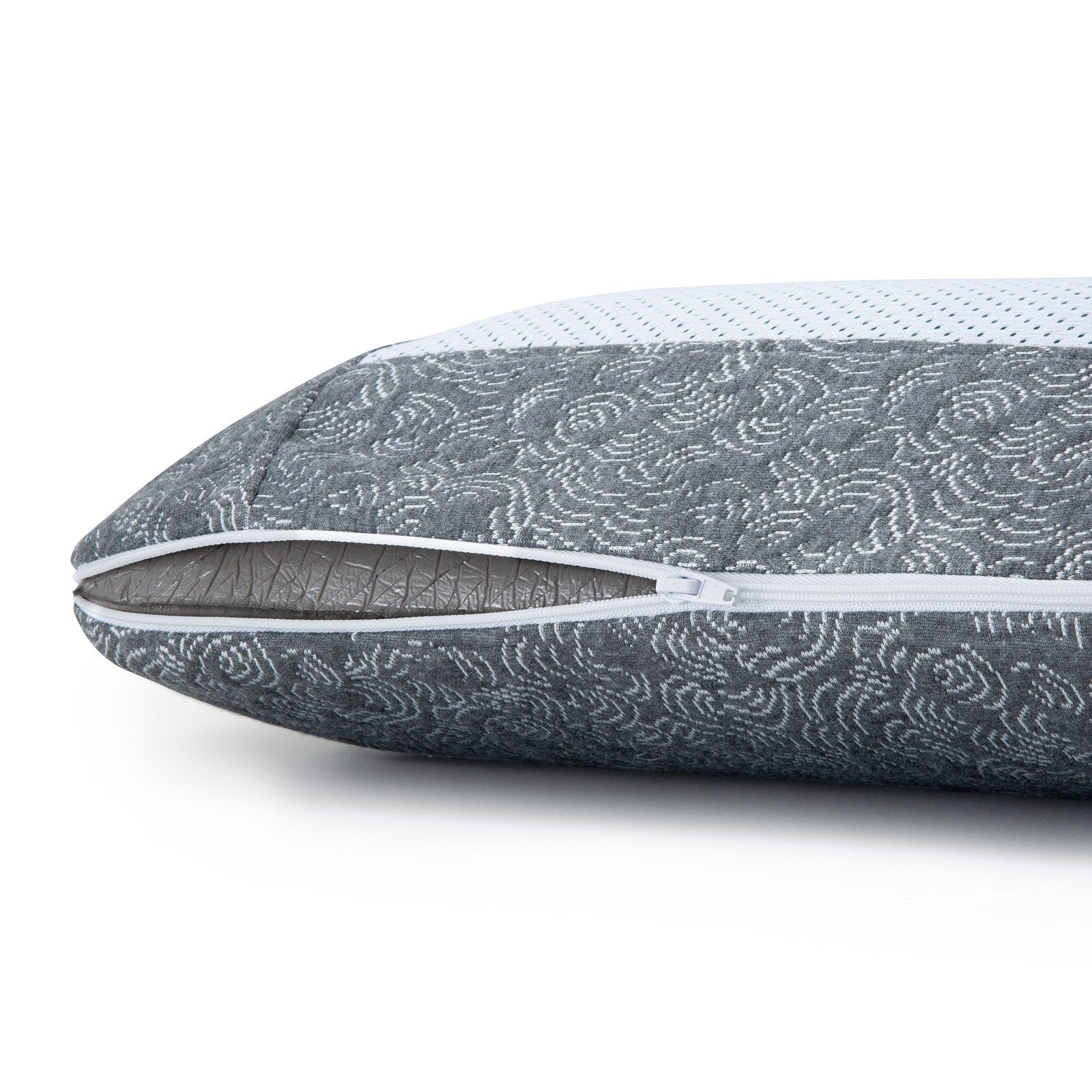Royal Comfort Cool Gel Charcoal Infused High Density Memory Foam Pillow 40 x 60 cm Charcoal, Blue - Bedzy Australia