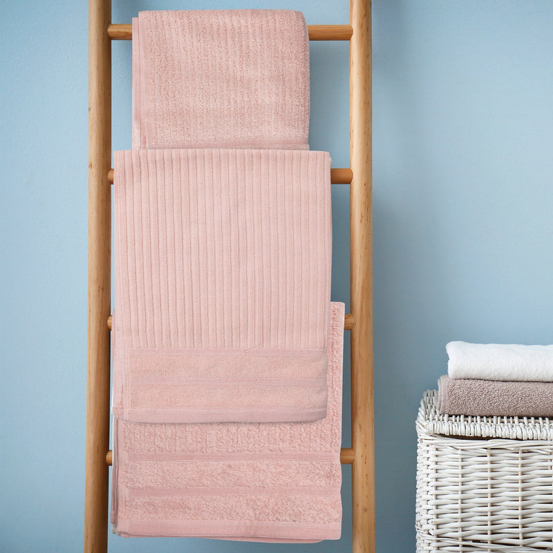 Royal Comfort Eden Egyptian Cotton 600GSM 8 Piece Luxury Bath Towels Set 8 Piece Blush - Bedzy Australia