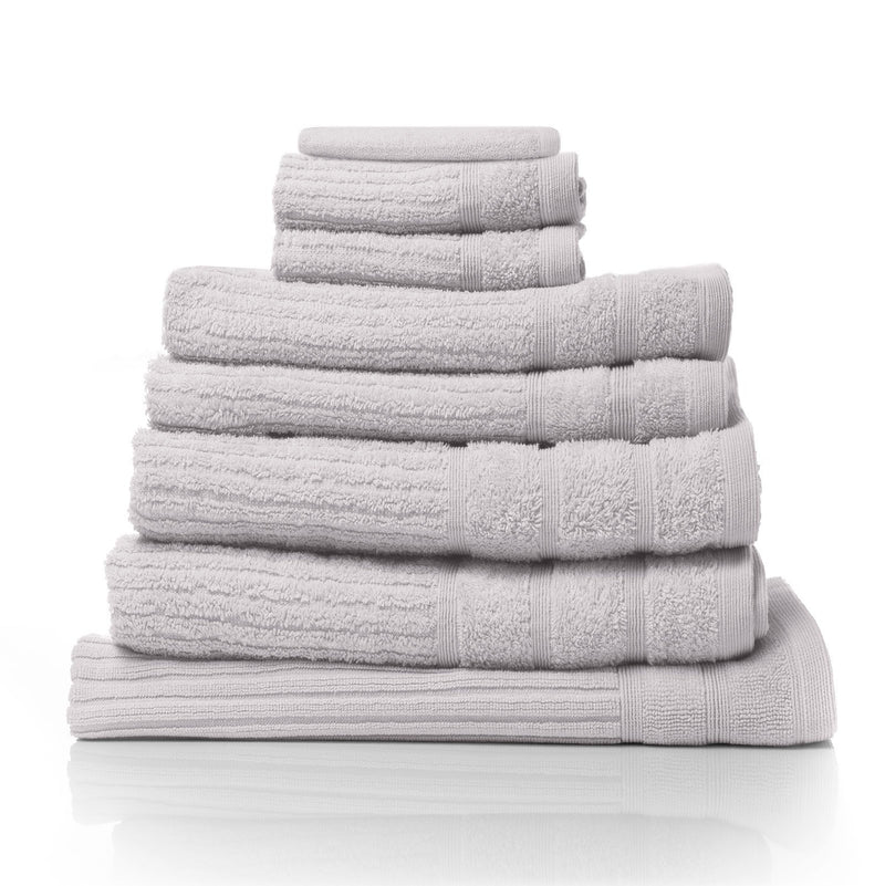 Royal Comfort Eden Egyptian Cotton 600GSM 8 Piece Luxury Bath Towels Set 8 Piece Holly - Bedzy Australia