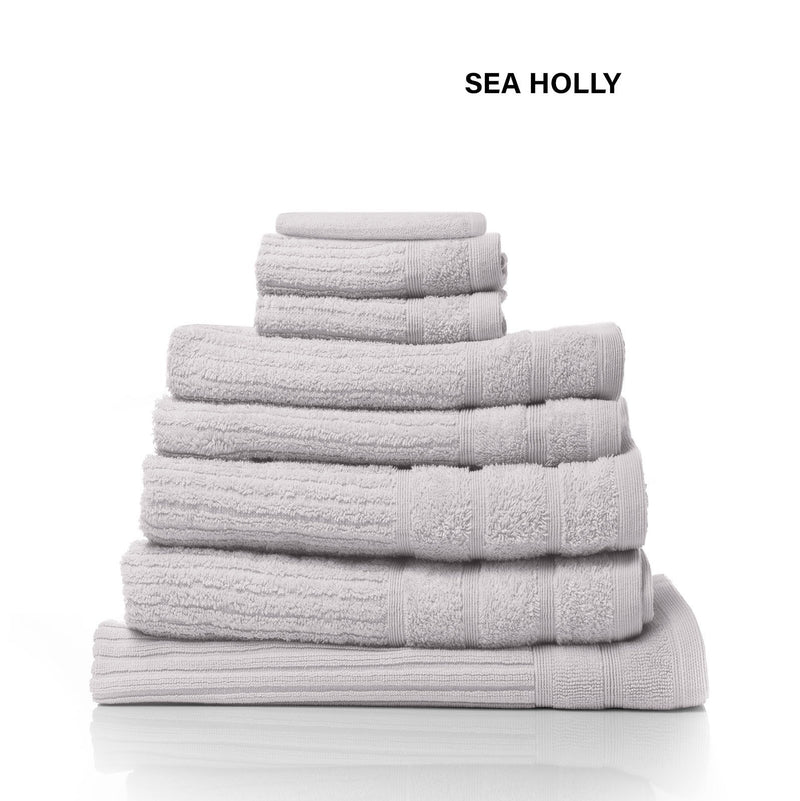 Royal Comfort Eden Egyptian Cotton 600GSM 8 Piece Luxury Bath Towels Set 8 Piece Holly - Bedzy Australia