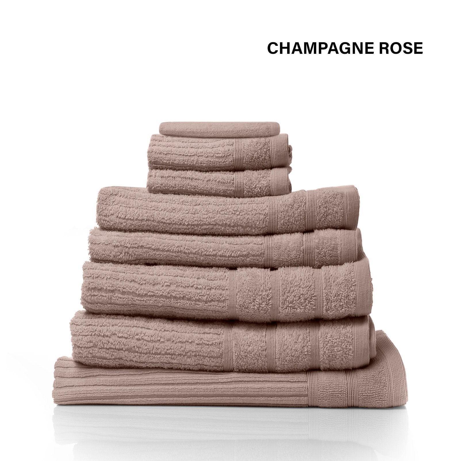 Royal Comfort Eden Egyptian Cotton 600GSM 8 Piece Luxury Bath Towels S