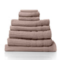 Eden Egyptian Cotton 600GSM 8 Piece Luxury Bath Towels Set 8 Piece Rose