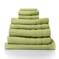 Eden Egyptian Cotton 600GSM 8 Piece Luxury Bath Towels Set 8 Piece Spearmint